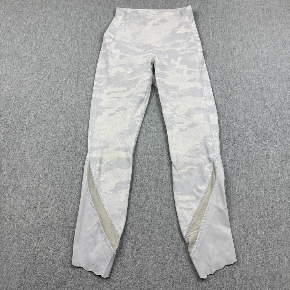 Lululemon Leggings Women 4 Purple Incognito Wunder Under Crop High-Rise 24" Yoga